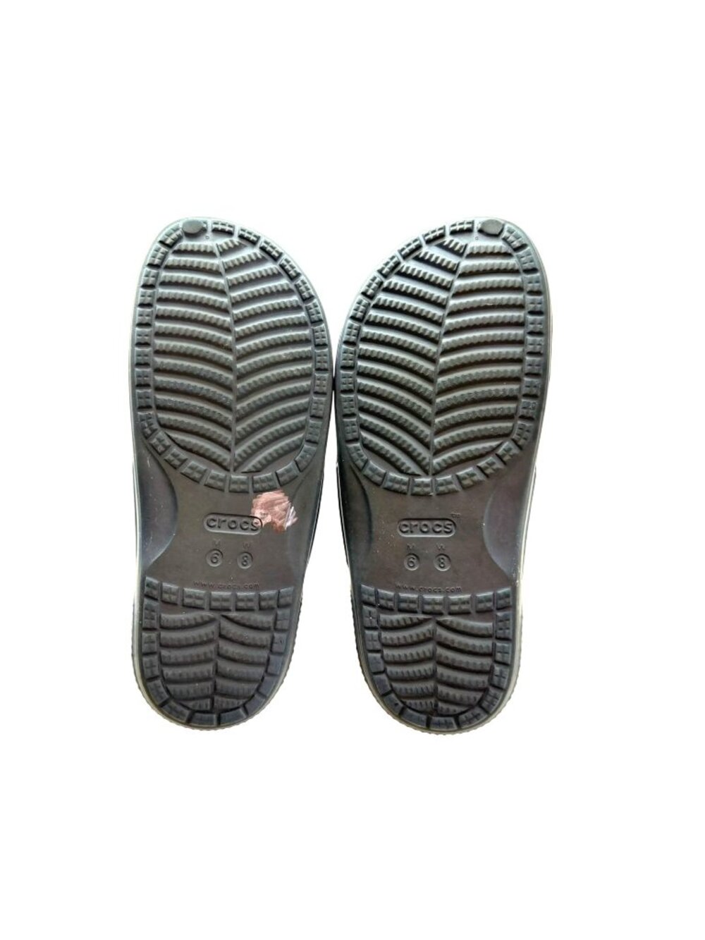 Crocs Navy Blue Womens Slide Sandals M6 W8 Unisex - Picture 2 of 7